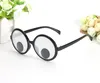 Plastic Creative Round Frame Eyeball Funky Cute Party Glasses Selfie Entertainment Game Activity Prop Glasses