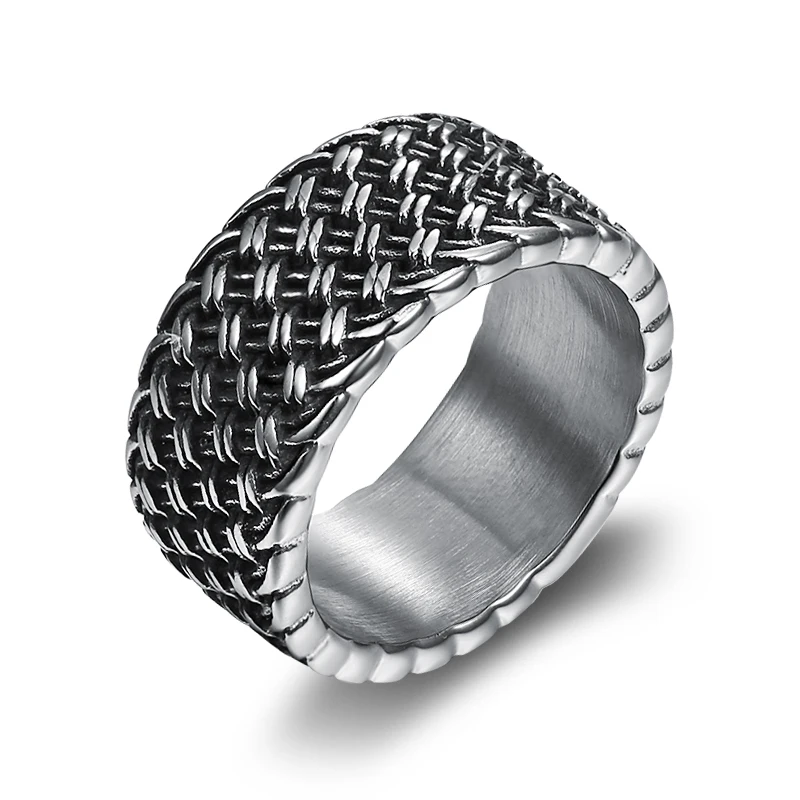 

custom jewelry wholesale men fashion ring 316 stainless steel silver ring men biker style for boy