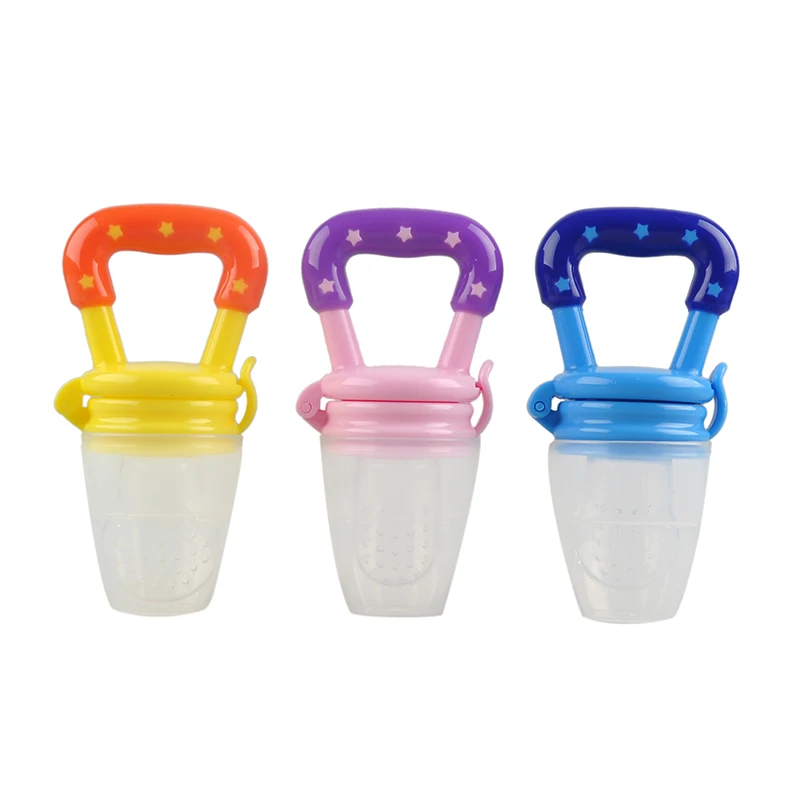 

Wholesale Price Silicone Chewing Fruit Pacifier Baby Food Feeder, Blue/green/pink/yellow