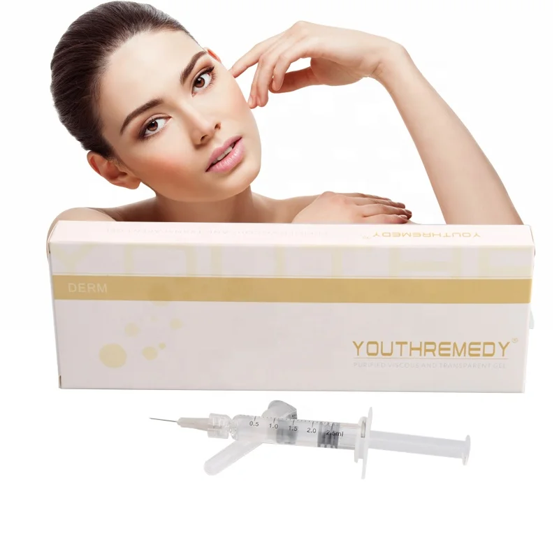 

CE approved 2ml derm deep injectable hyaluronic acid dermal filler to removal wrinkles on face contour, Transparent