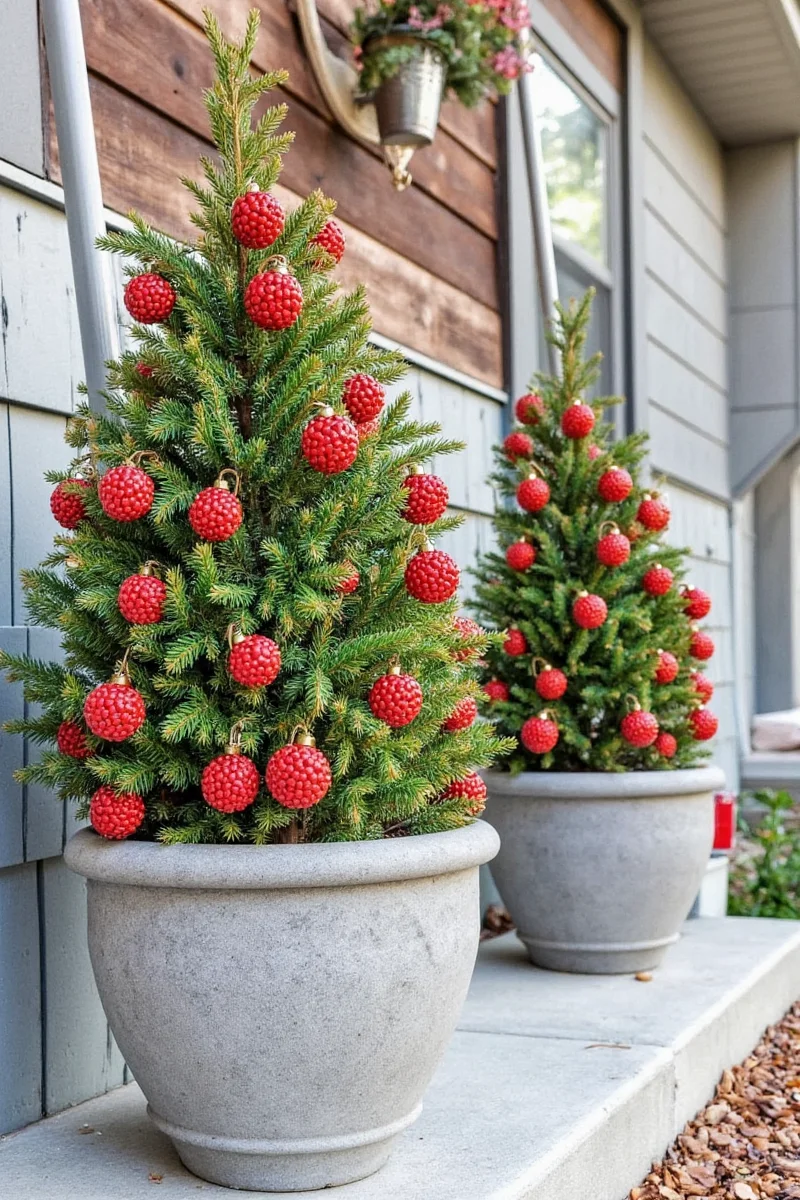 5 festive outdoor christmas planters that ll make your yard jingle with joy