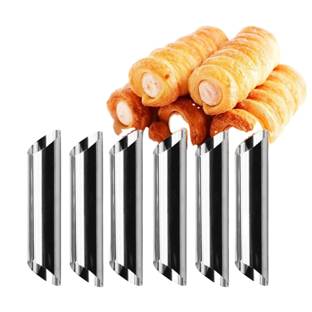 

304 Stainless Steel Pastry Baki Cannoli Forms Food Grade Cream Horn Mould Cake Horn Mold Cannoli Tubes shells Pastry Baking Mold