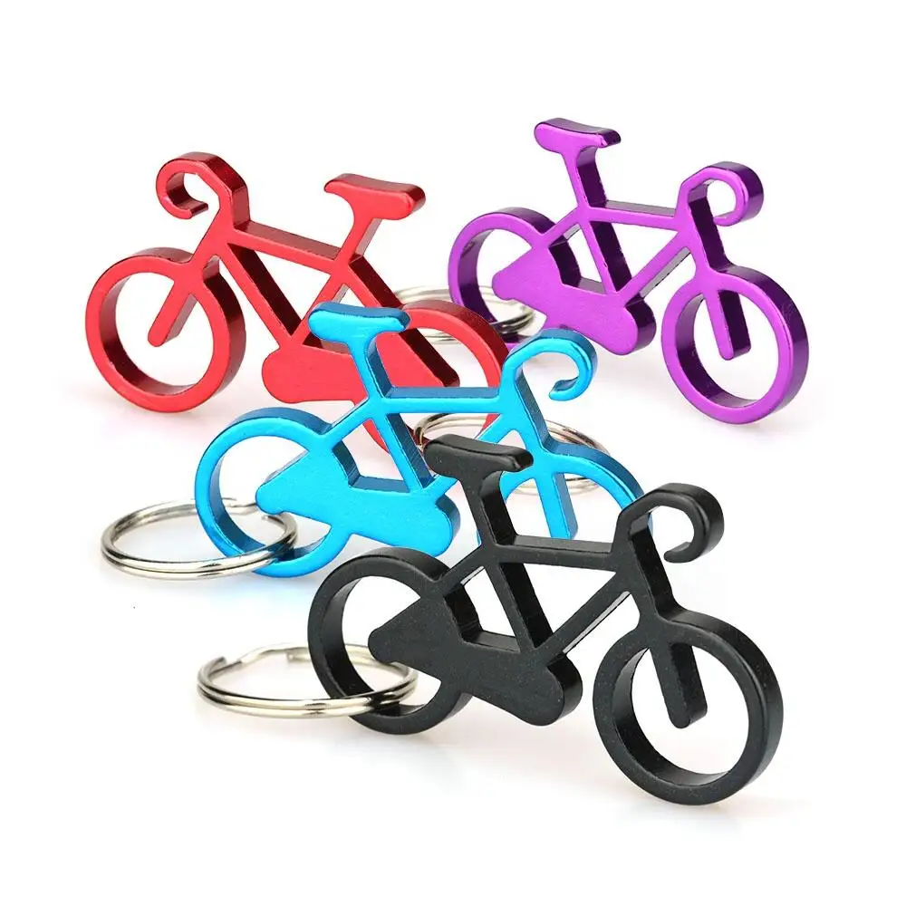 

Low Price Luxury Aluminium Wall Mount Wine Key Chain Sublimation Customized Bicycle Keyring Keychain Beer Bottle Opener, Enamel color/enamel color/various color