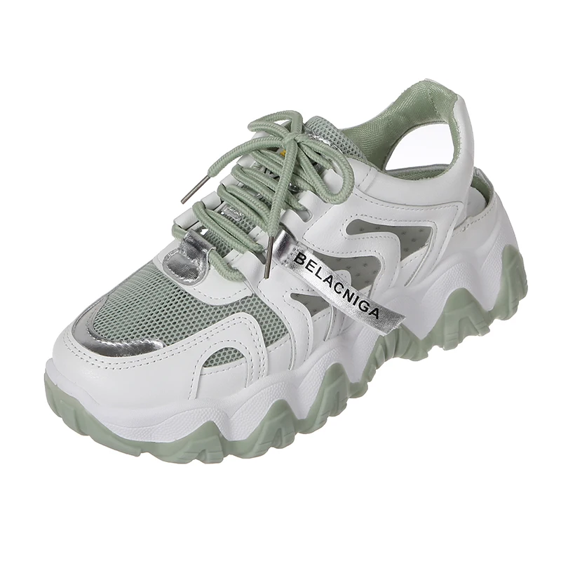 

Breathable Female Casual Ladies Sneakers Women Sports Shoes Women's Chunky Rainbow Heel Fashion Sneakers