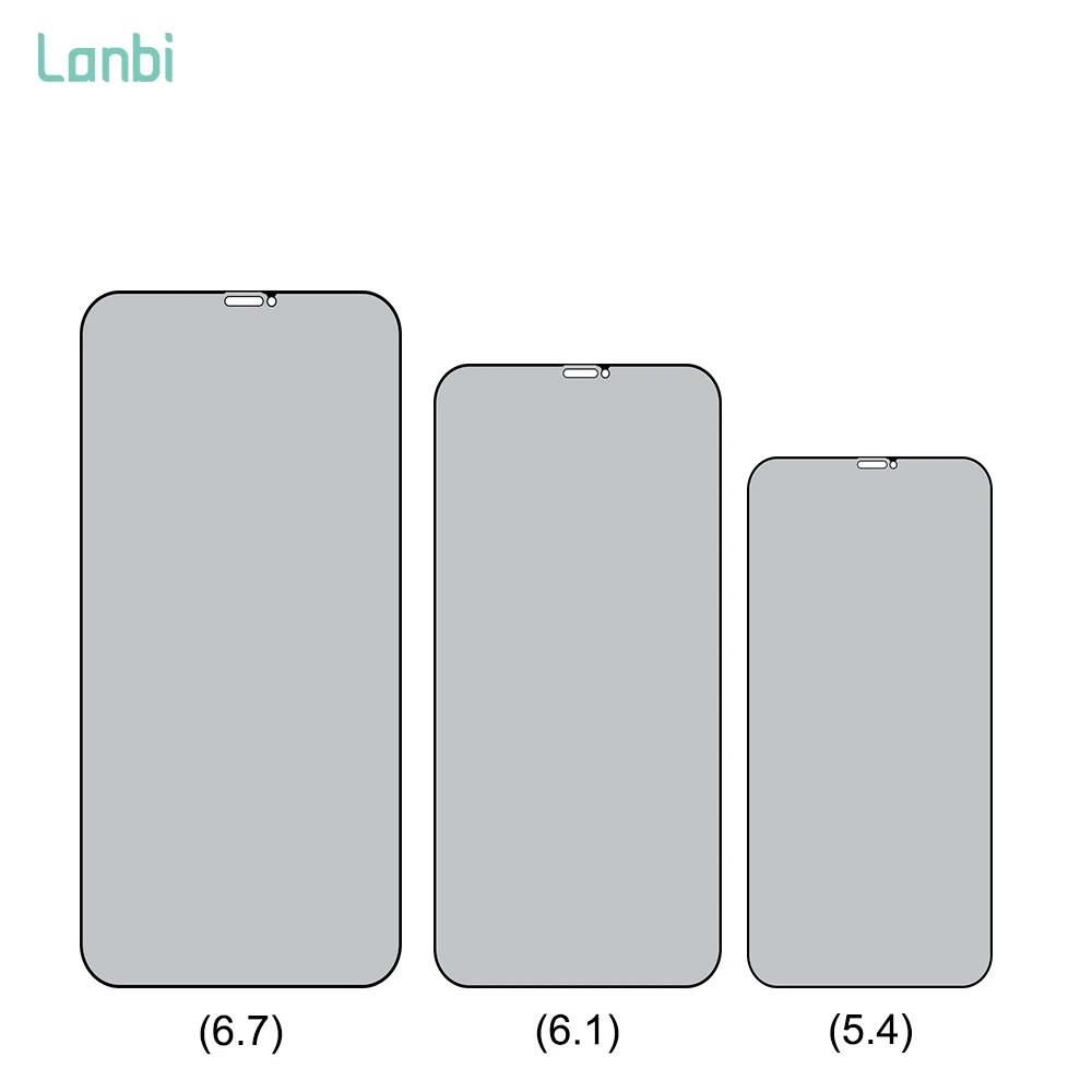 

Privacy Screen Protector Tempered Glass For Iphone 13/Mini/Pro/Pro Max Mobile Phone Anti-Fingerprint, Transparency 99% color