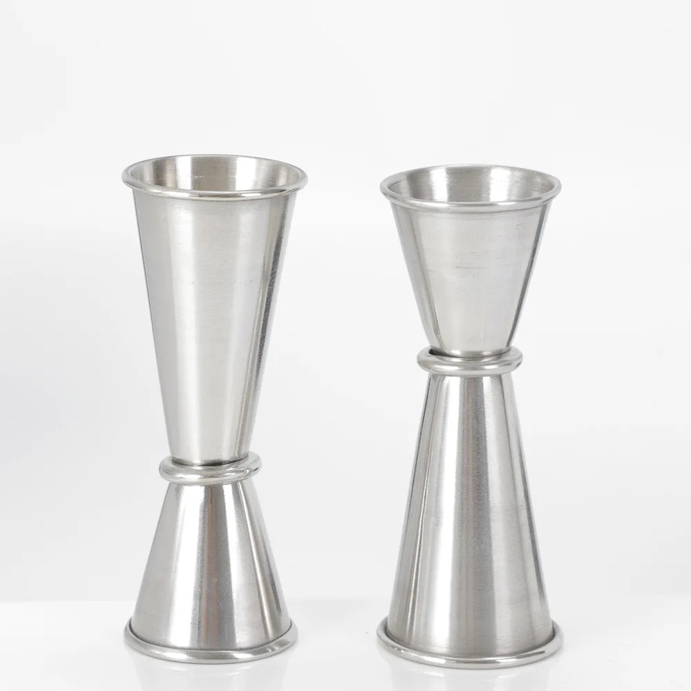 

New Stainless Steel Double Cocktail Jigger Barware Measuring Cup Tool