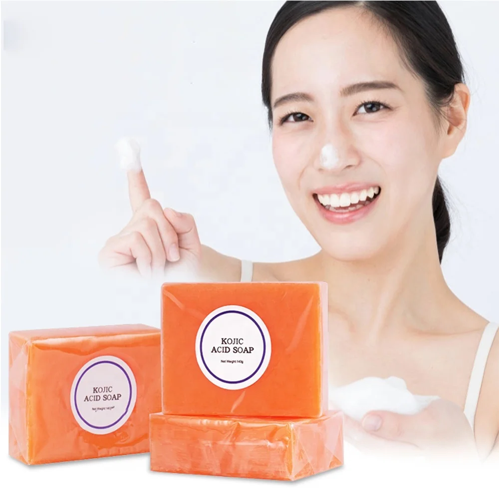 

OEM ORIGINAL KOJIC ACID WHITENING SOAP Natural Safe Proven Effective, Orange