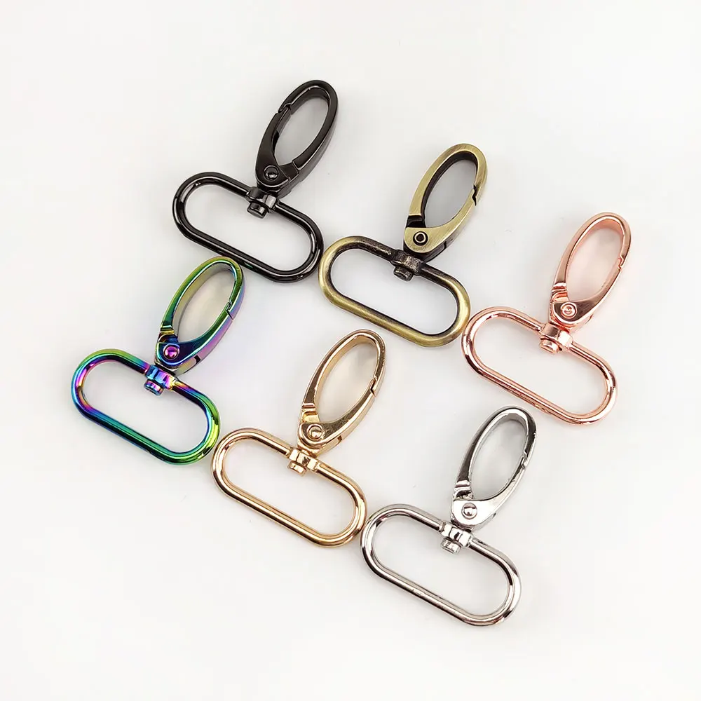 

Meetee F4-3-25mm Bag Accessories Alloy Hook Snap Buckle Swivel Rotatable Clasp Hook Buckles for Handbag Connection Hardware