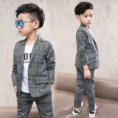 

2PCS New spring autumn Handsome long sleeve kids clothing sets for boys