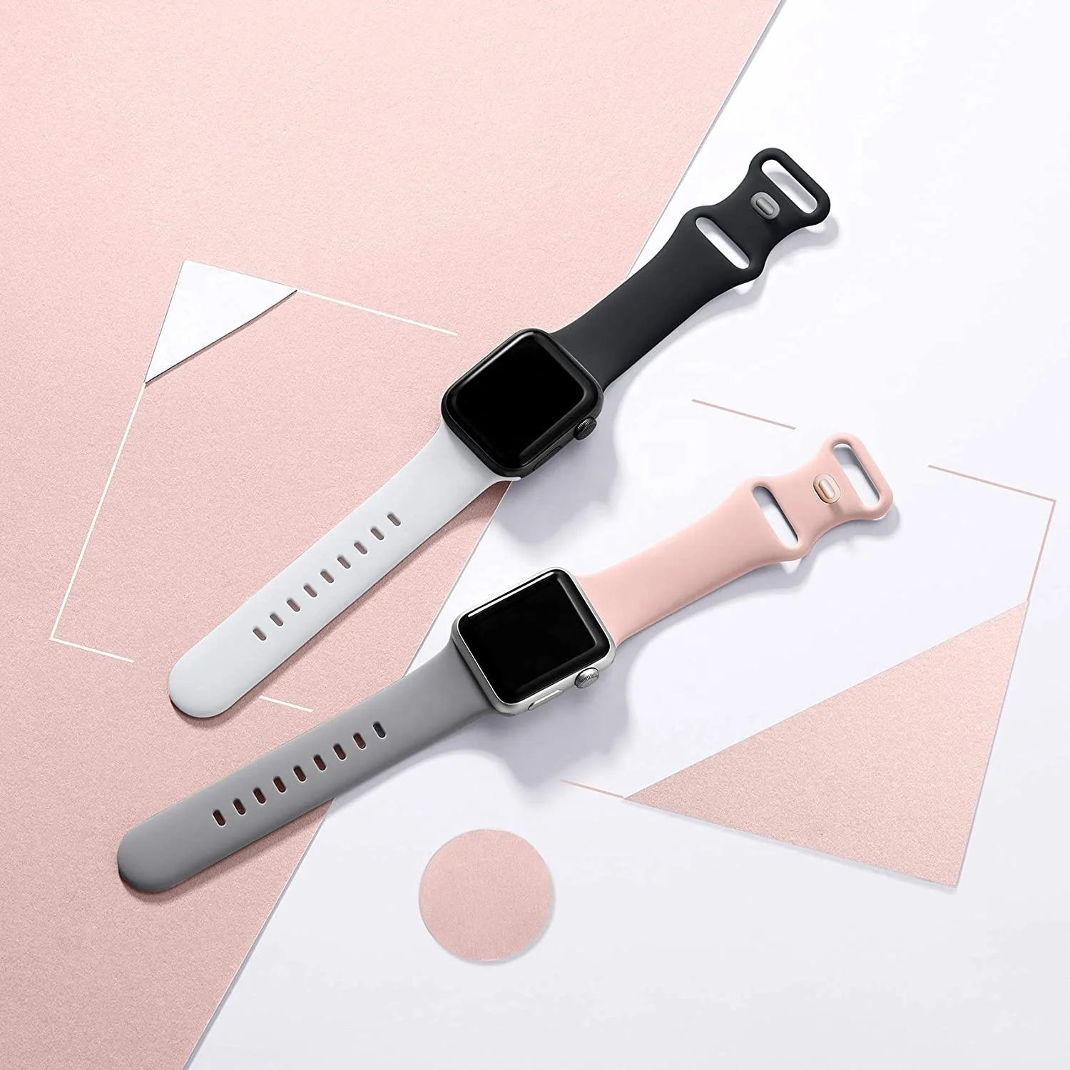 

High Quality 38 40 41 42 44 45 mm Silicone Sport Watch Band For Apple Watch Series 7 6 5 4 3 2 1 Bracelet Chain For i Watch