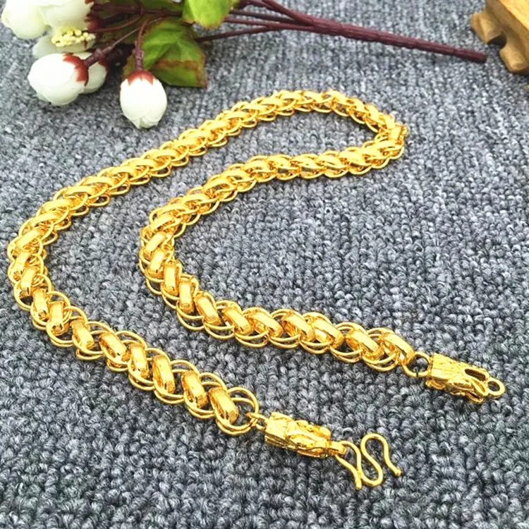 

Brass Gold Plated Fine Jewelry Thai Men'S Necklace