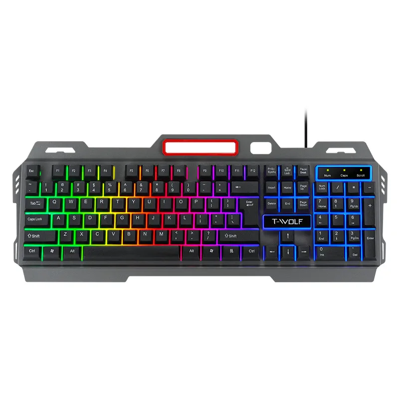 

RGB USB 2.0 Backlit Professional 104 Keys Keyboard Mouse Combos Home Notebook Desktop Computer Latest Gaming Keyboards