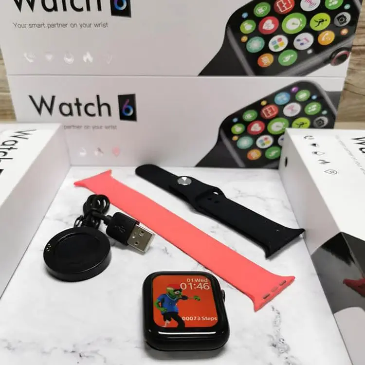 

2021 New Full play game smartwatch x16 IP67 Waterproof 1.75 BT call Pedometer smart watch x16 for Android IOS, Black white red blue pink