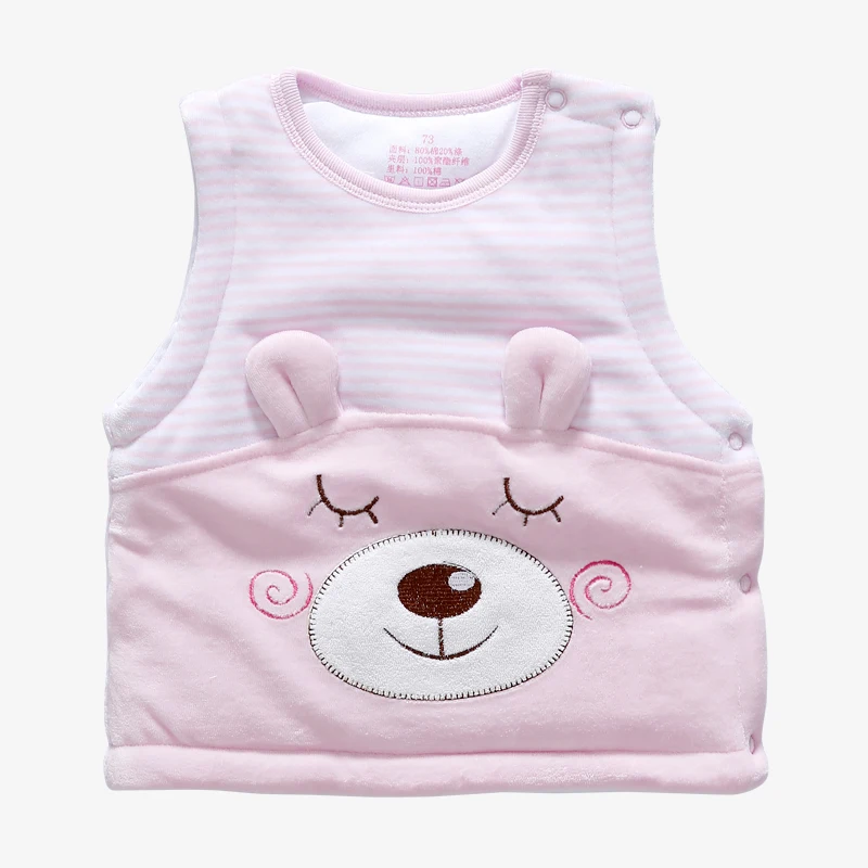 
Good Quality Christmas Child Winter Wholesale Custom Design Baby Cotton Warm Vest 