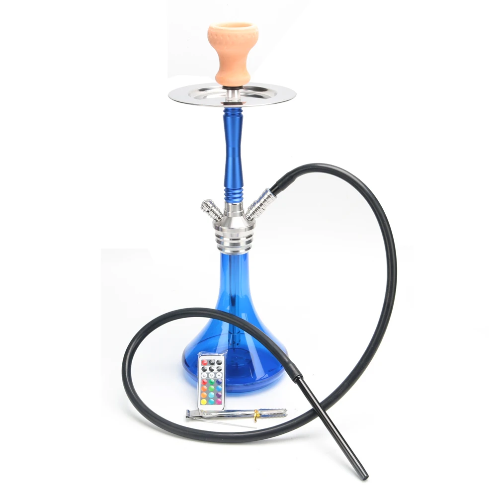 

best quality smoking shisha hookah cheap wholesale plastic sheesha hubbly bubbly shisha set custom chicha with light, 1color