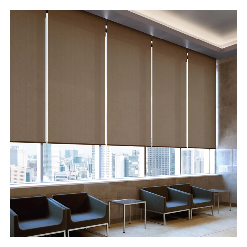 
STARDECO Elegant Plain Office French Window Roller Blinds Shades ODM Factory Wholesale Motorized Window Blinds Curtain Fabric 