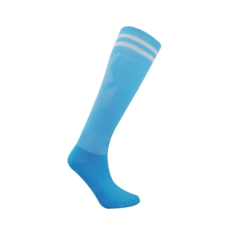

Wholesale Custom socks Logo Ankle Breathable Socks Sky Blue&Green stripe socks Factory