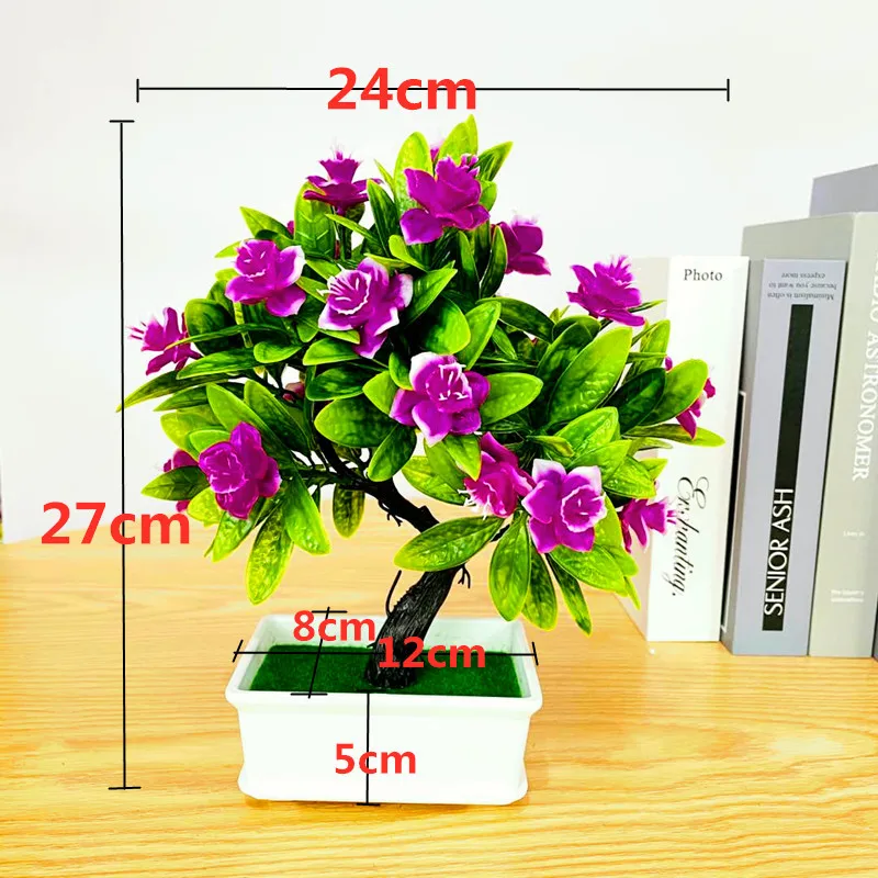 

2023 Hot Sale Artificial Plant Bonsai Artificial 23 daffodils Potted Artificial Flower Green Plant Ornament Wholesale