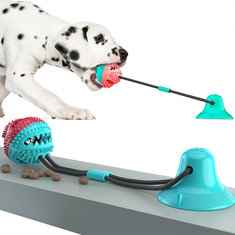 

2021 Summer Hot Sale Yellow Single Sucker Cactus Molar Ball Dog Pet Toy