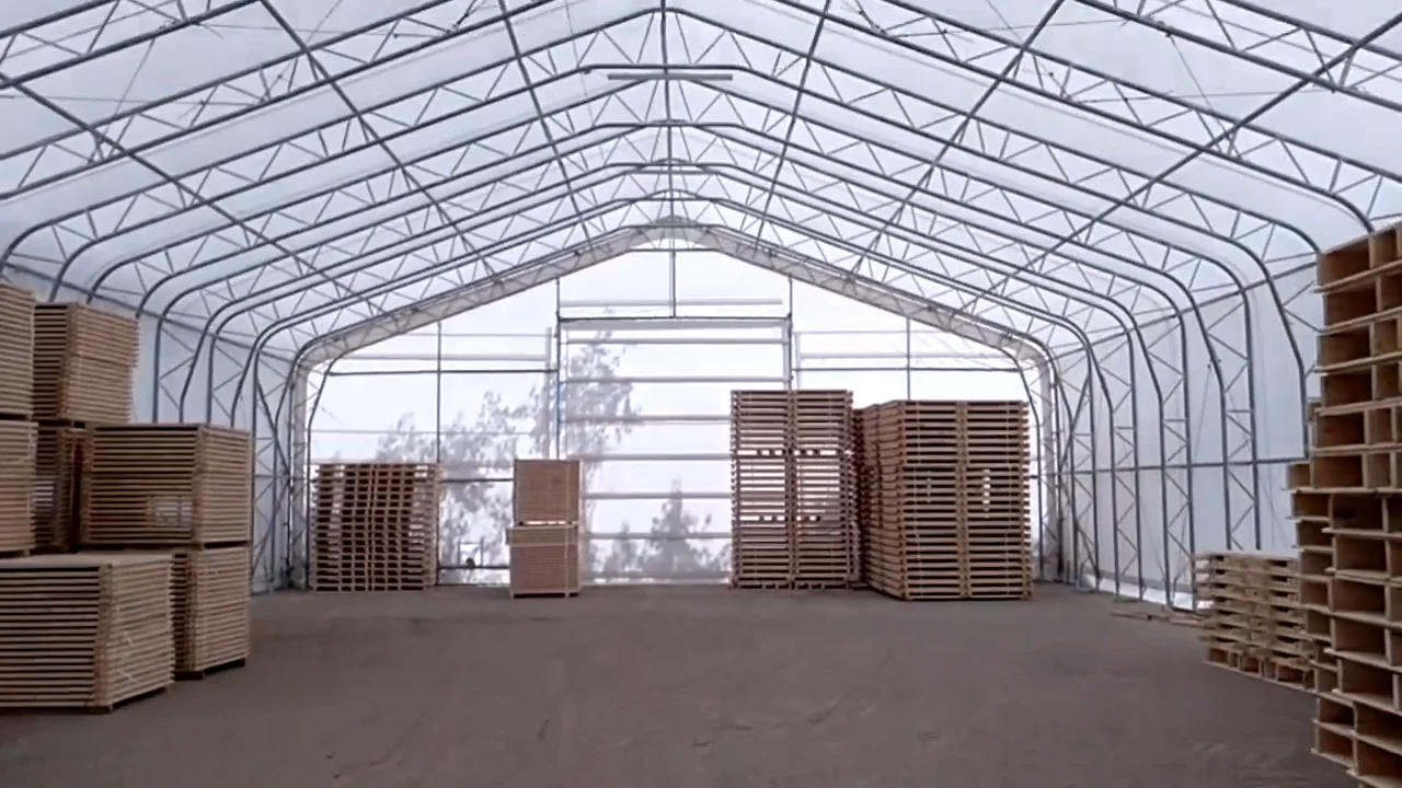 12m Wide 60 Feet Large Truss Steel Frame Pvc Fabric Dome Shelter