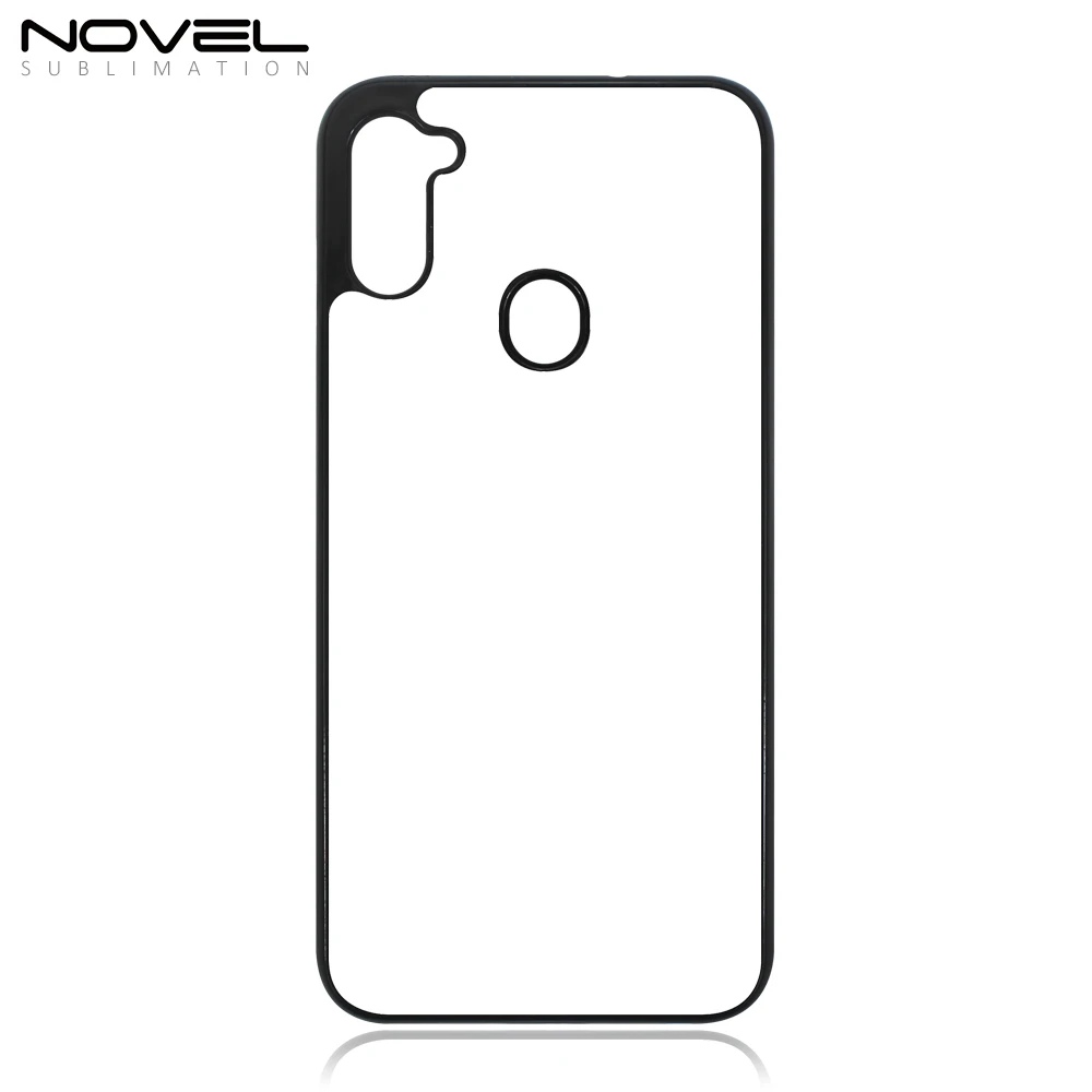 

Heat Transfer Sublimation Blank 2d PC Phone case For Samsung A11, Black/white/clear