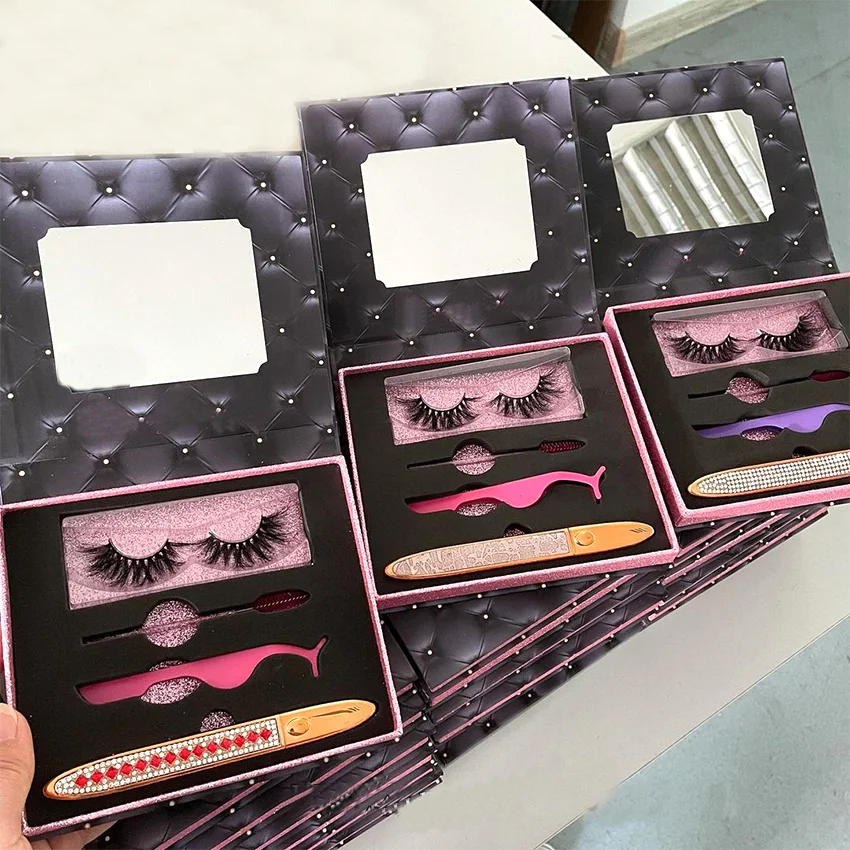 

Best-Selling Fluffy Mink Strip 25Mm Eyelashes With Custom Lashbox Packaging