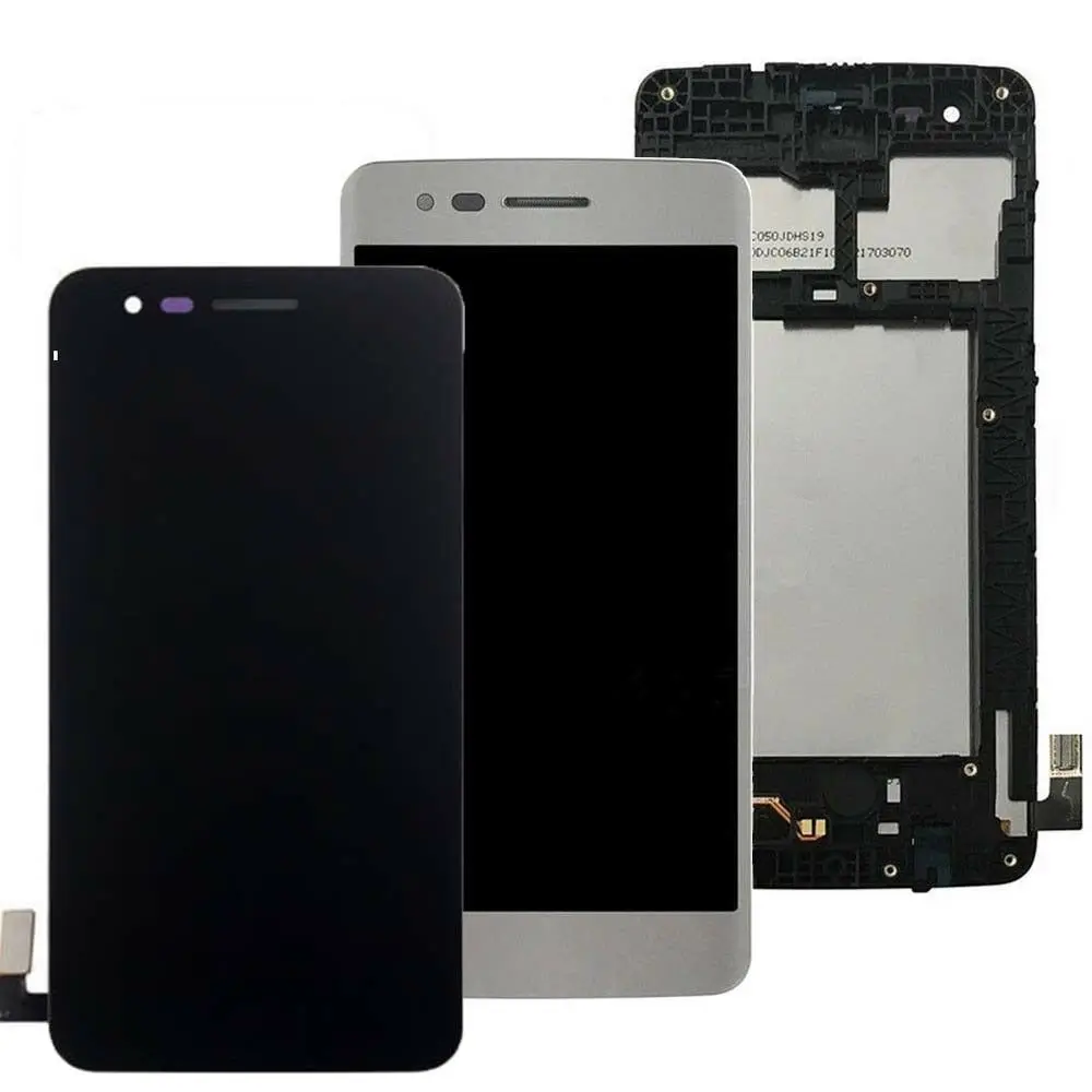 

Original Touchscreen For LG K8 2017 Aristo M210 MS210 LV3 LCD Display Touch Screen Digitizer Replacement Frame Full Assembly, Black/silver