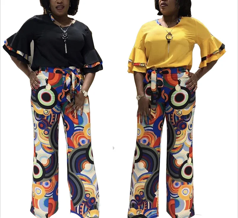 

2020 Plus Size Fashion Long Striped Jumpsuits Women Short Sleeve Casual Rompers Ladies Clothing Set, As showed