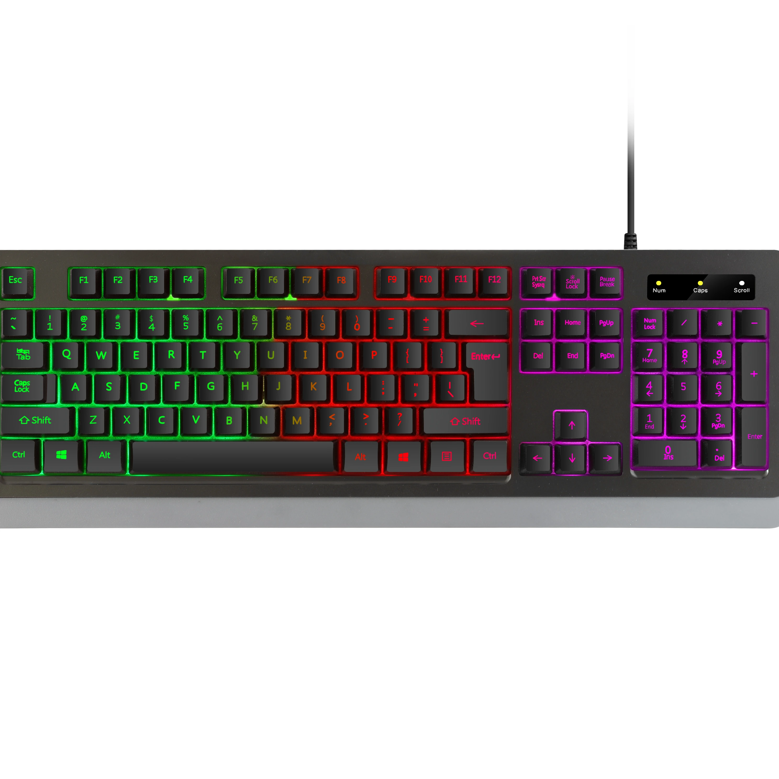 

Wholesales Wired USB PC gaming Mechanical RGB keyboard 104 keys game key board for laptop computer windows