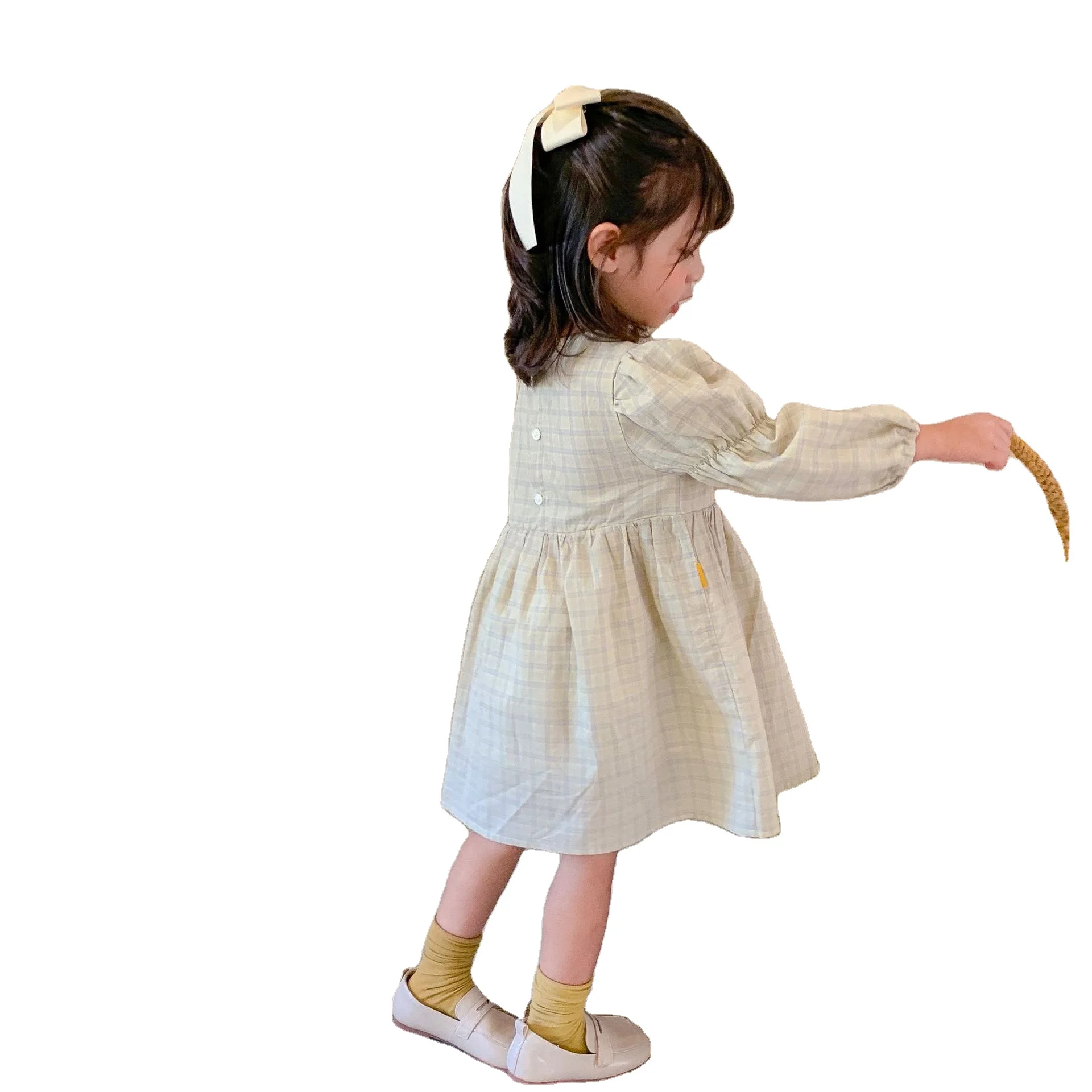 

Girls dress autumn Korean style plaid children skirt