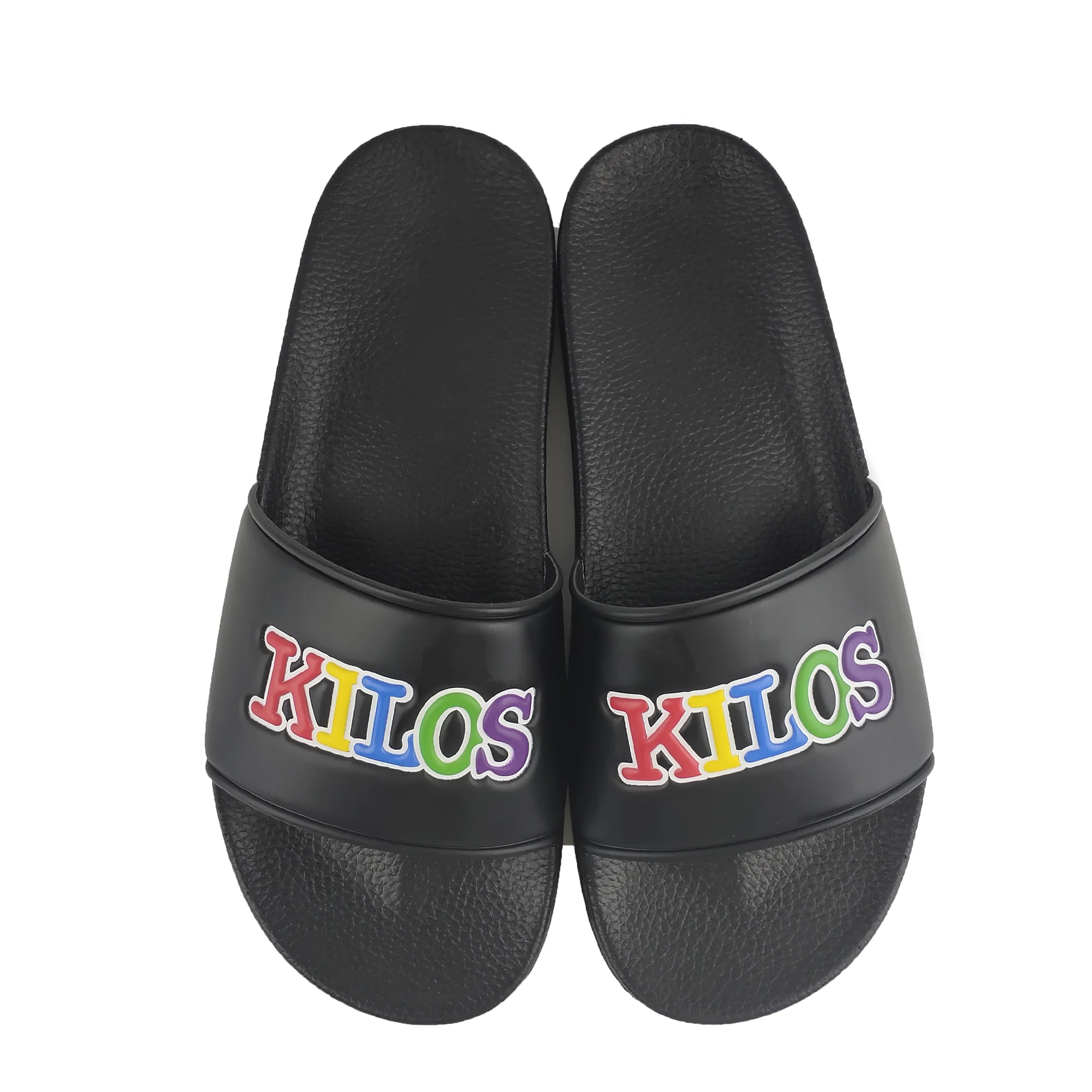 

Greatshoe latest design mens pvc sandals men slides black custom logo men slide custom sandal, Requirement