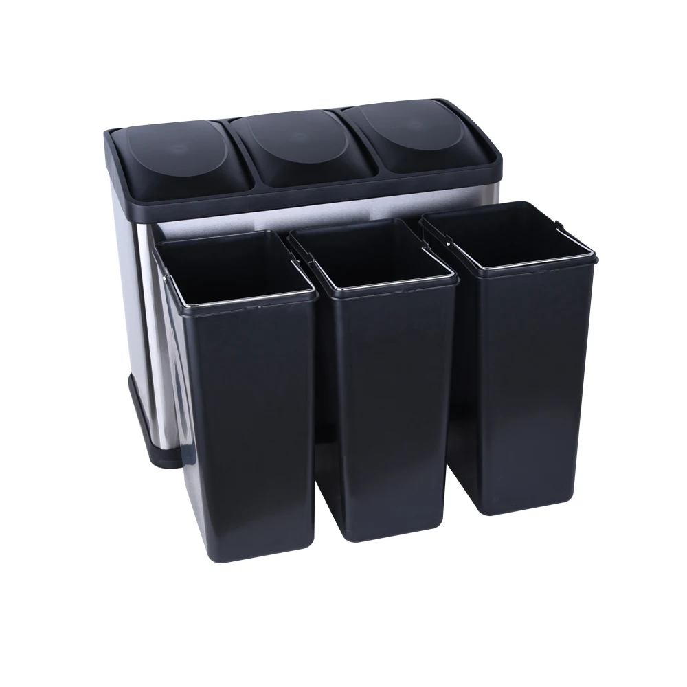 Stainless Steel 410 Step Bin With Pp Cover 54l Each Inner