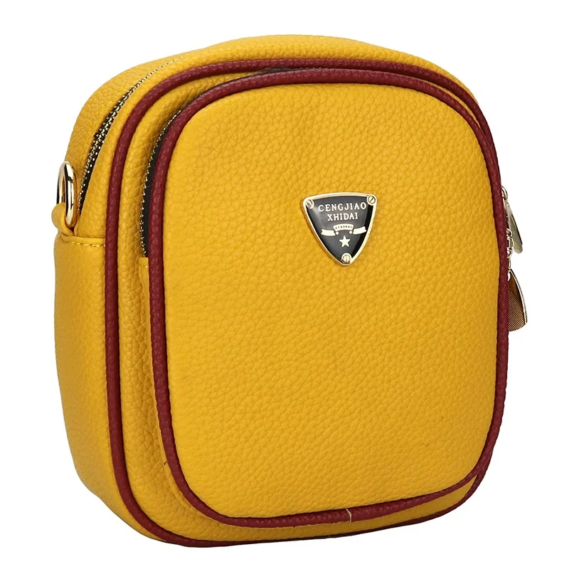 

Elegant Hot Sale Crossbody Bag PU Women Solid Color Saddlebag Handbag, Black, red, creamy-white