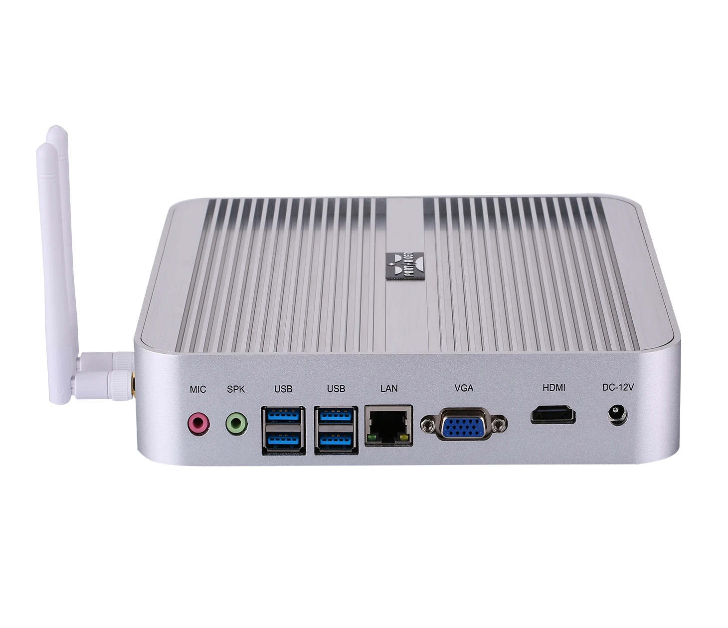 

Low Power Barebone PC Desktop Computer 1000 Ethernet Fanless Ubuntu i5 Mini PC 12V core i5 5200U i5 5250U win10, Sliver