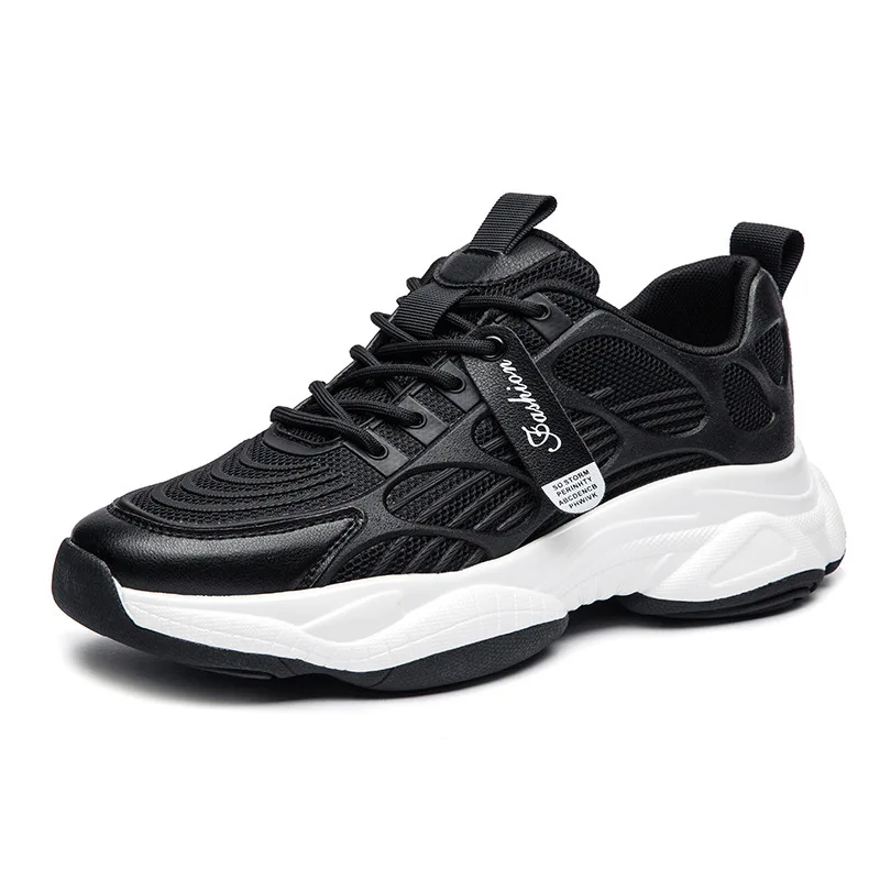 

Wholesale factory outlet thick elastic sole men fashion sneakers men's running basketball sports casual shoes for men, 2 colors