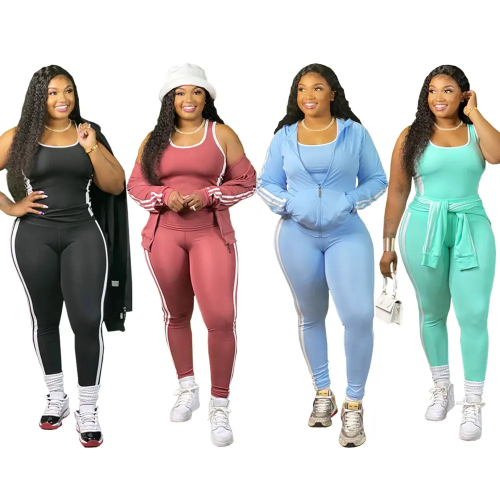 

20805-MX41 coat vest trousers sport casual three piece women sehe fashion