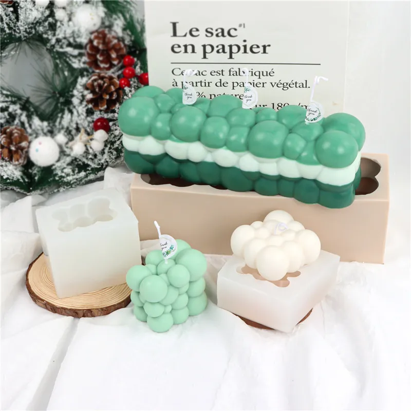 

GC DIY moules a bougie Magic cube Bubbleball Mousse Fragrance silicone candle mold