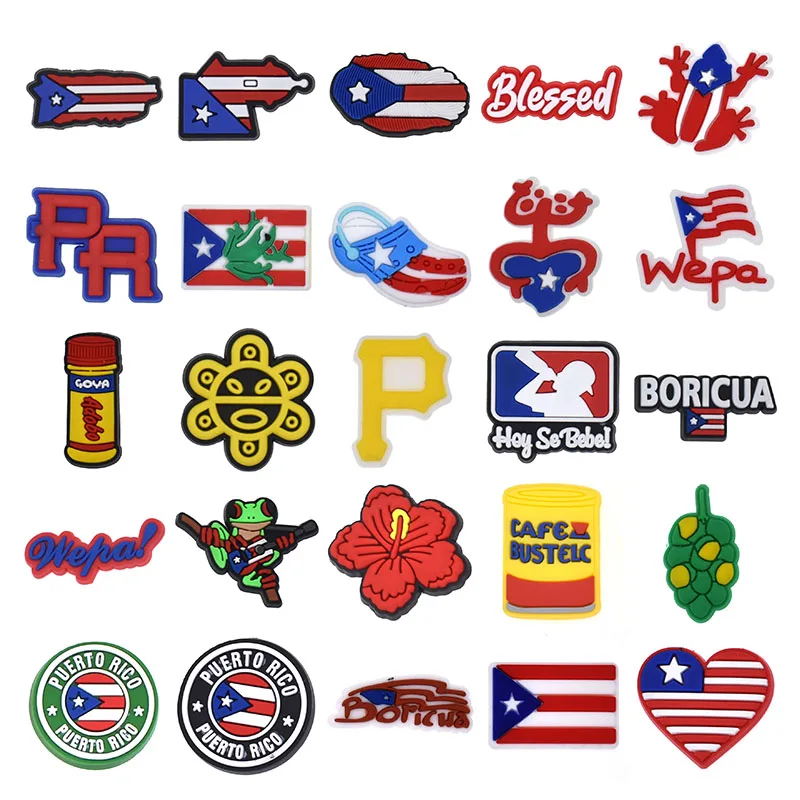 Puerto Rico Shoe Charms fits f