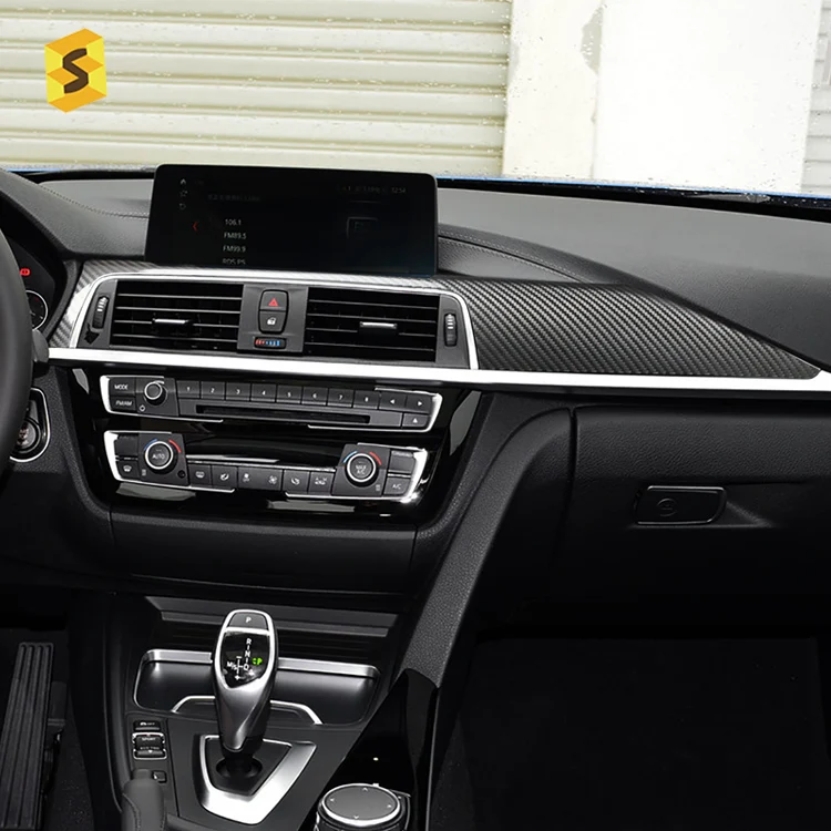 

ES Real Carbon Fiber Car Interior Accessories Carbon Fiber Car Dashboard trim For BMW F30 F31 F34 F33