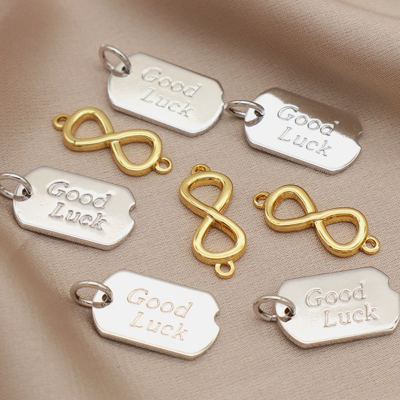 

New shop discount Fashion wholesale women jewelry braclets lucky charms18K gold plated brass pendant charms, Placer gold
