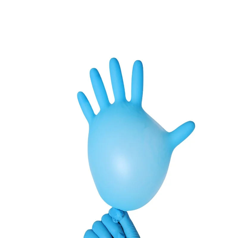 

New Products Safety Blue Blend Nitrile Gloves Rubber Synthetic Gloves Household Cleaning Gloves