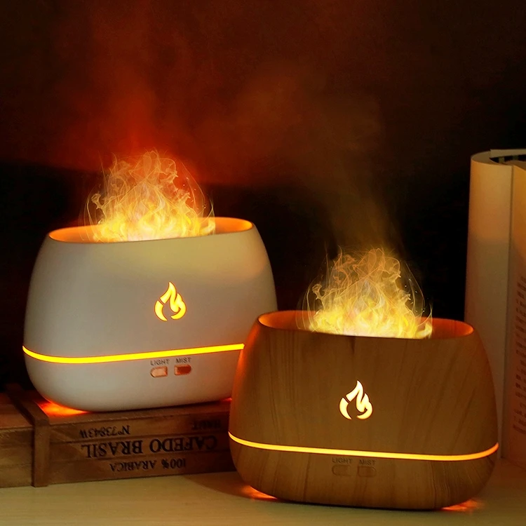 

Oil Diffuser Flame Humificador De Aroma 200ml Usb Portable Cool Mist 7 Colors Depulat Flame Air Diffuser