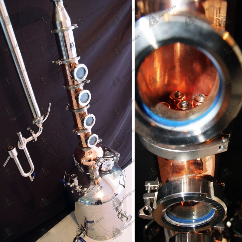 
[JiangMan]-100 Gallon-Whiskey Distillery-Copper Distillery Equipment-- Copper Pot Distiller-Home Distillation Still 