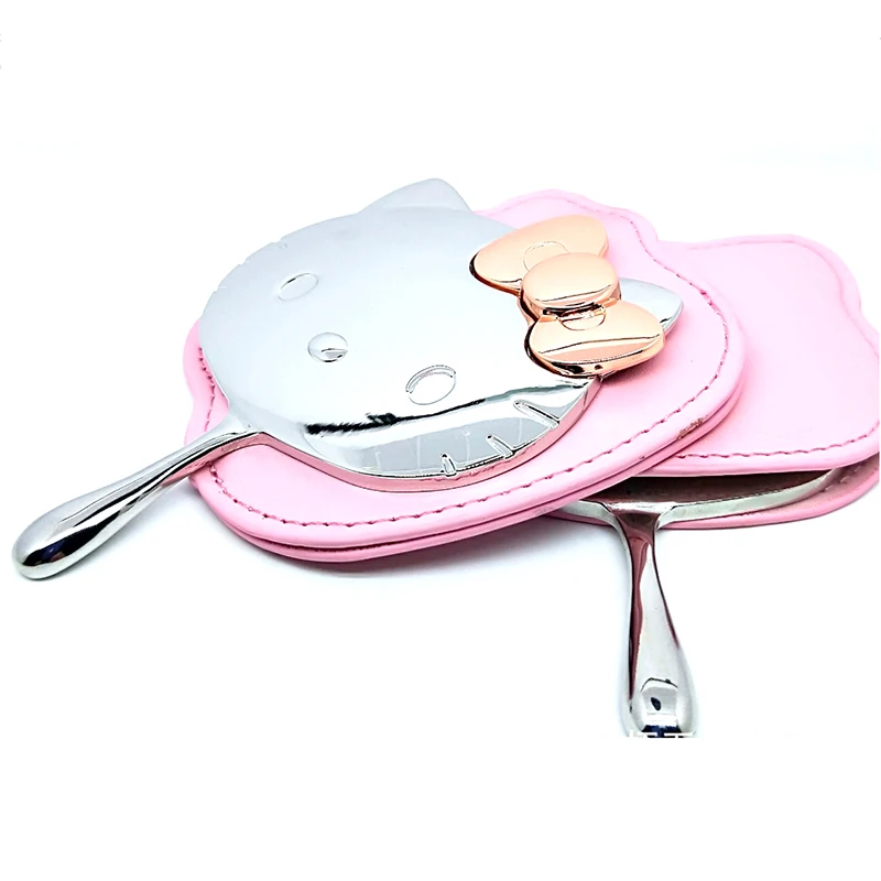 

mini hand held mirror with handle, Chrome
