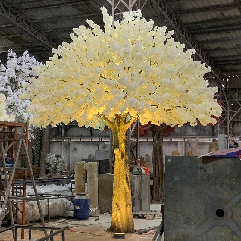 

F1 High-Quality Artificial Cherry Blossom Tree Wedding Decoration Home Decoration Layout Large Plant Wishing Tree Mall