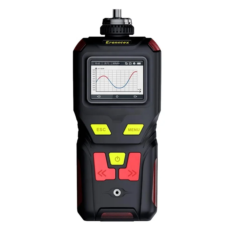 
High Precision CO H2S O2 Ex(LEL CH4) 4 gas detector pump type multi gas detector meter toxic and harmful gas sensor 