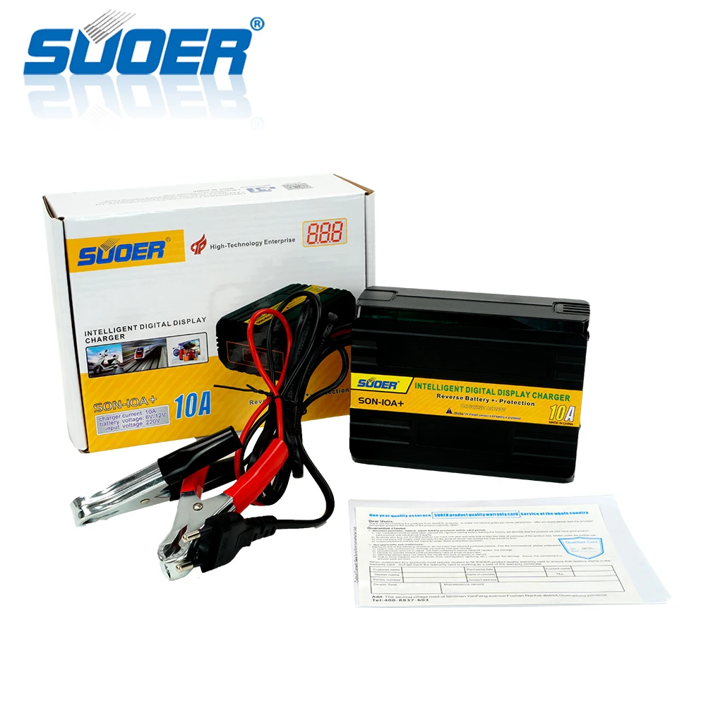 

Suoer 6V/12V 10A 220V Display battery Charger Electrical Charger