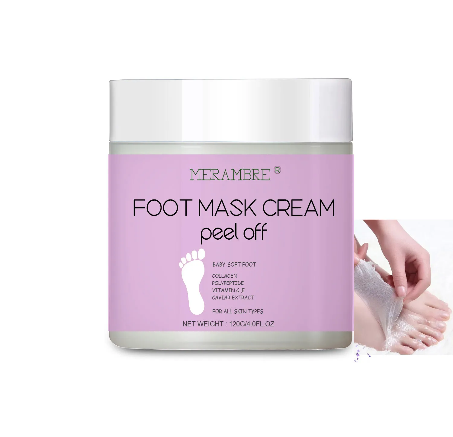

OEM Private Label Wholesale Whitening Anti Aging Exfoliating Baby Soft Foot Mask Peel Off Mask Without Pain Foot Peel Mask Cream