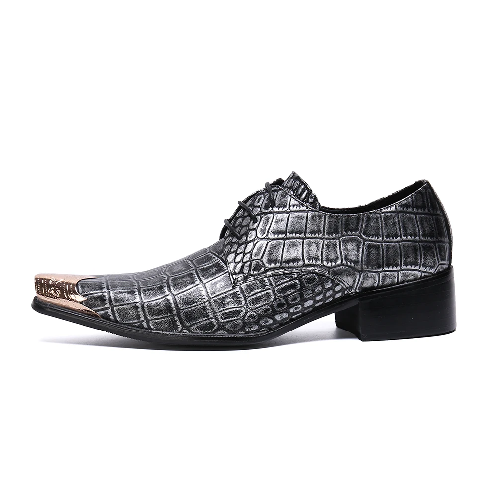 Na269 Italian Shoes Men Leather Alligator Shoes For Men Crocodile Skin ...