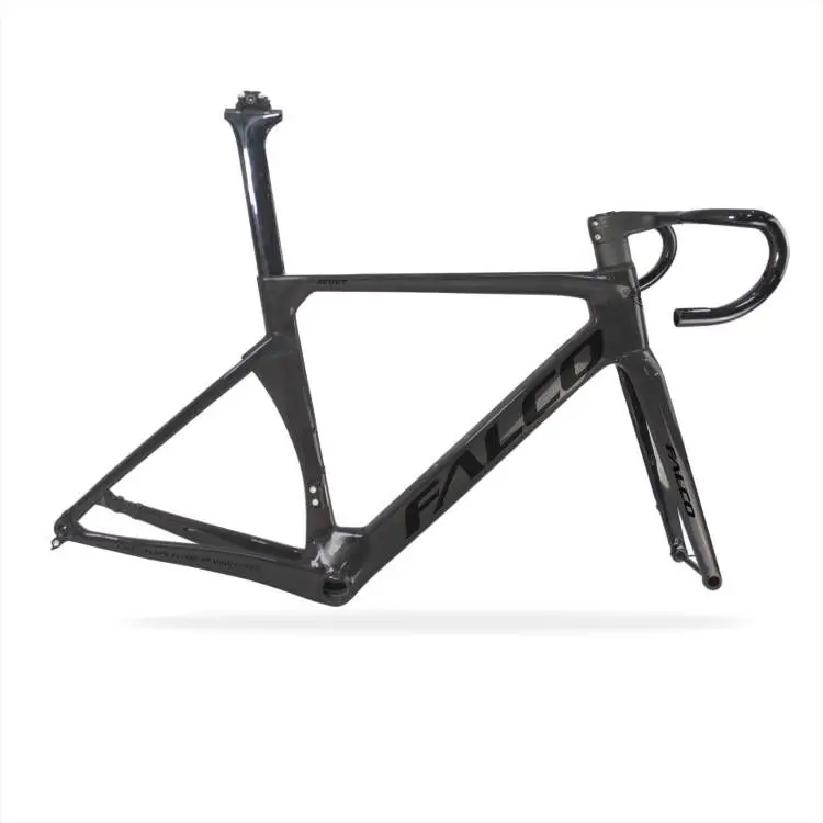 

Chinese Factory Wholesale Carbon Fiber Aero Road Bicycle Frame with Flat mount Disc Brakes, Black/ to order